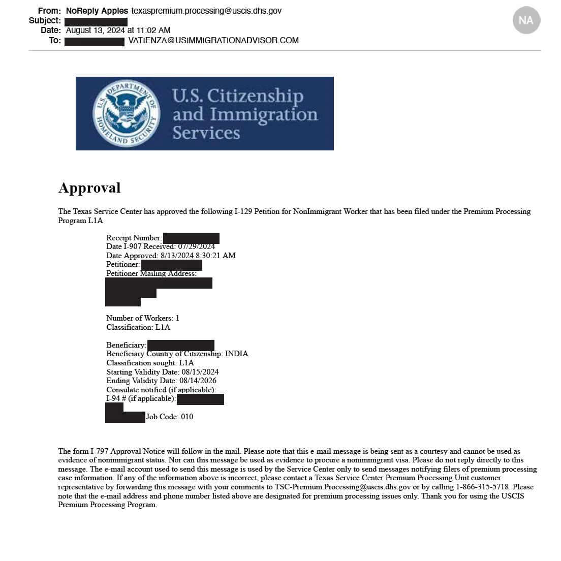 images/study-cases/2024-08-14-L-1-extension-petition-approved-for-an-executive-from-India-with-a-Request-for-Evidence.jpg August 14th, 2024. L-1 extension petition approved for an executive from India with a Request for Evidence