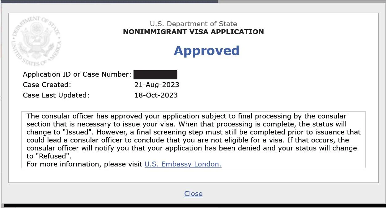 E-2 Treaty Investor Visa Application approved for a UK citizen