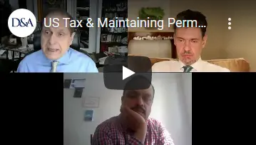 US Tax & Maintaining Permanent Residency Webinar