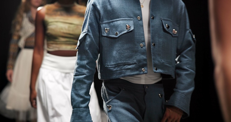 Designer's catwalk fashion show. Designer is a client of Davies & Associates.