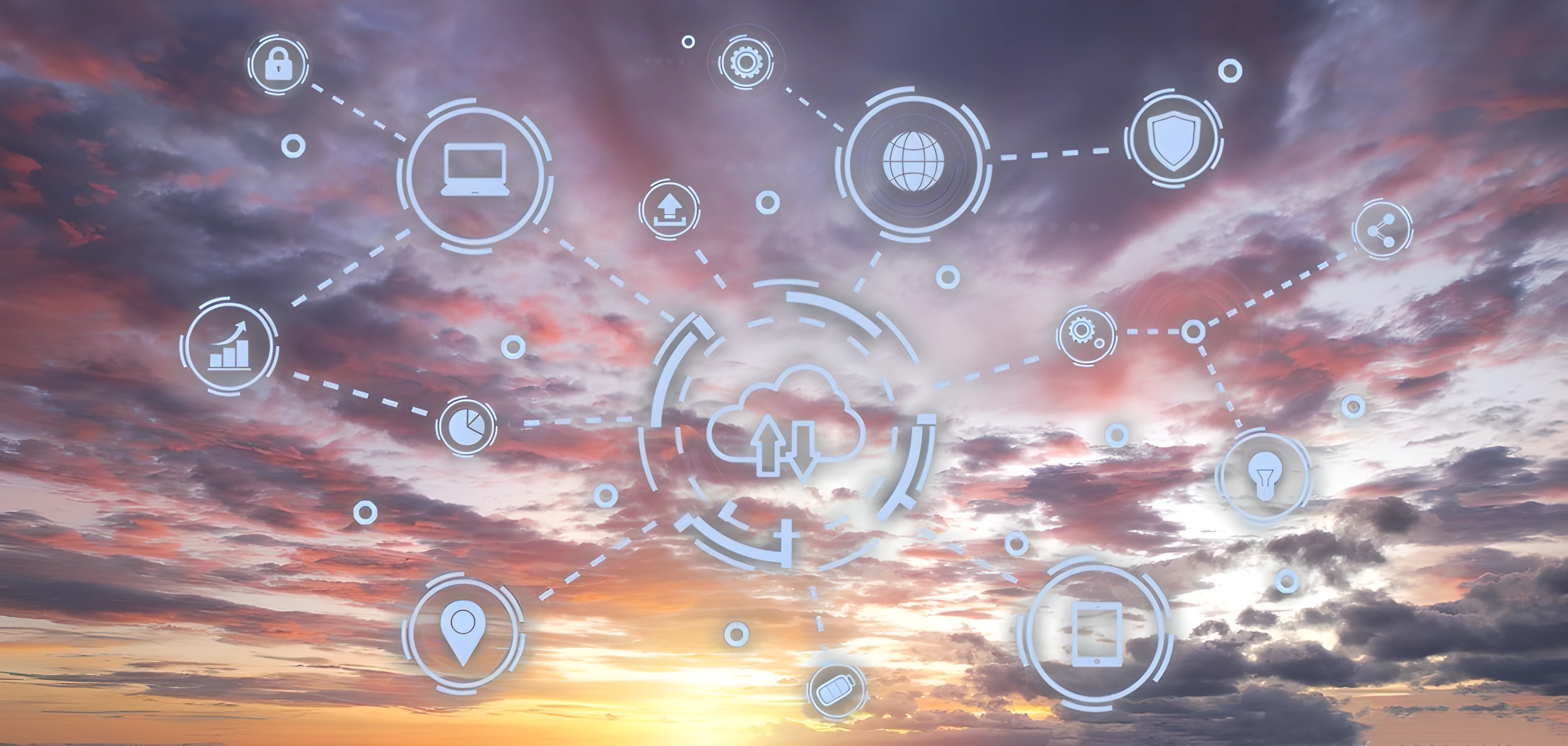 Cloud showing international nature of information technology.  Move globally without limits as an information technology professional.